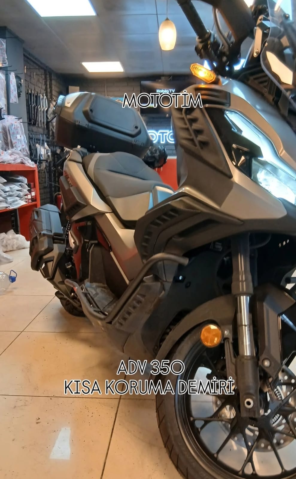 ADV 350 KISA KORUMA DEMİRİ siyah ADV 350 KISA KORUMA DEMİRİ 2023 - 2025 MODEL UYUMLU SİYAH RENK - Görsel 1